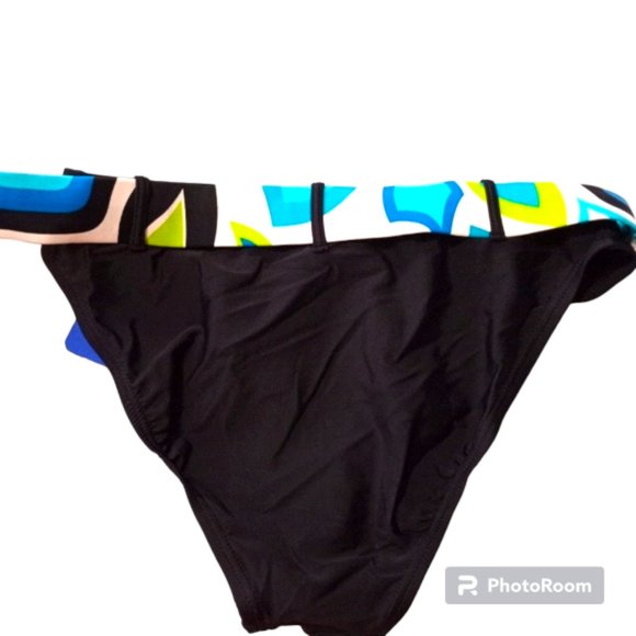 NWT Belted Bikini Bottom by Ocean Dreams Retro Style 14 - Picture 4 of 7
